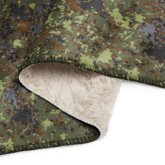 Bulgarian Digital Flecktarn CAMO Sherpa blanket - Blankets