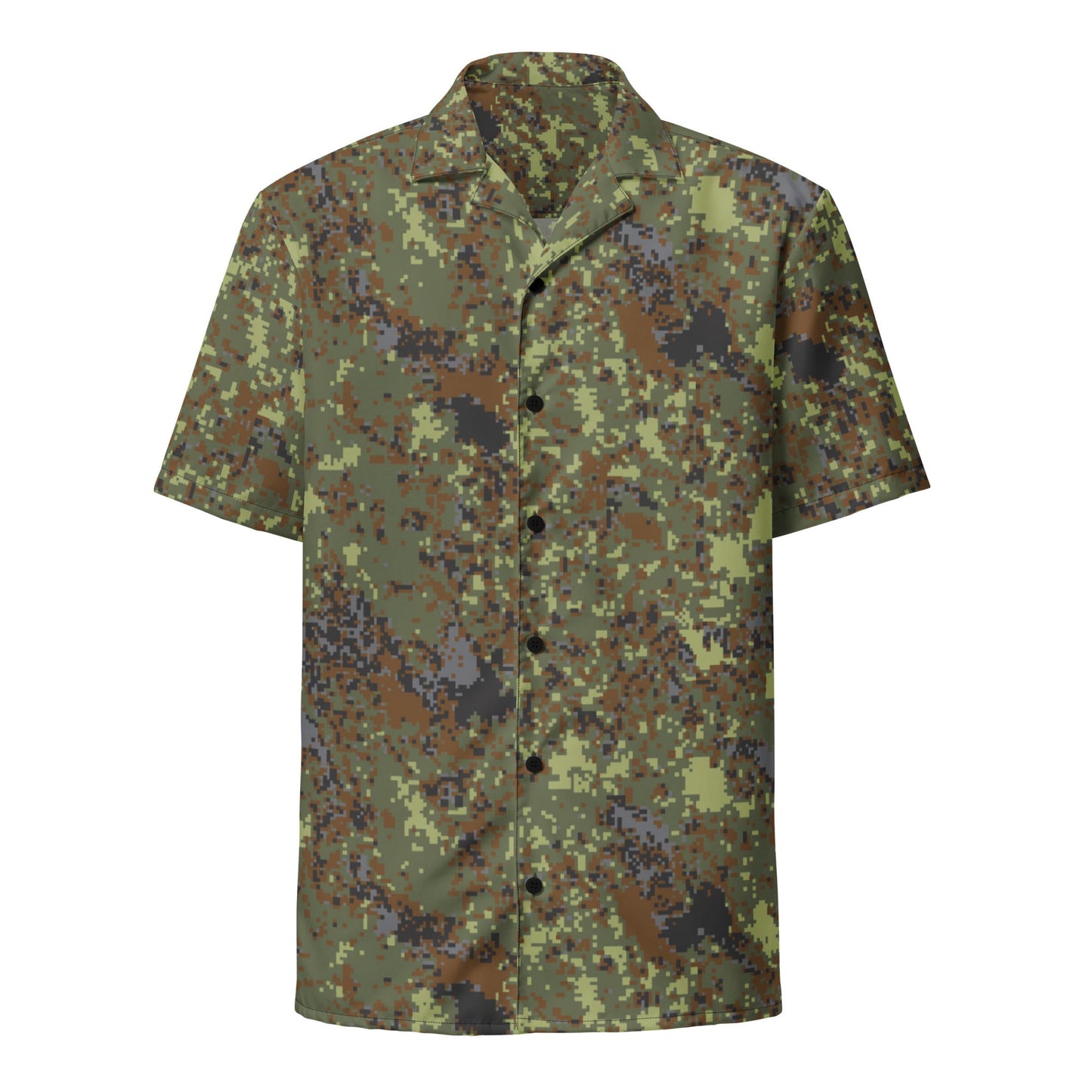 Bulgarian Digital Flecktarn CAMO Unisex button shirt - Button Shirts