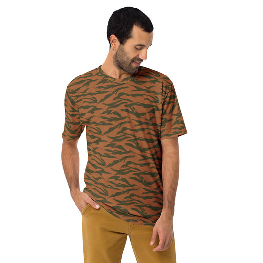 Burkina Faso Tiger Stripe Orange CAMO Mens t-shirt - T-Shirts