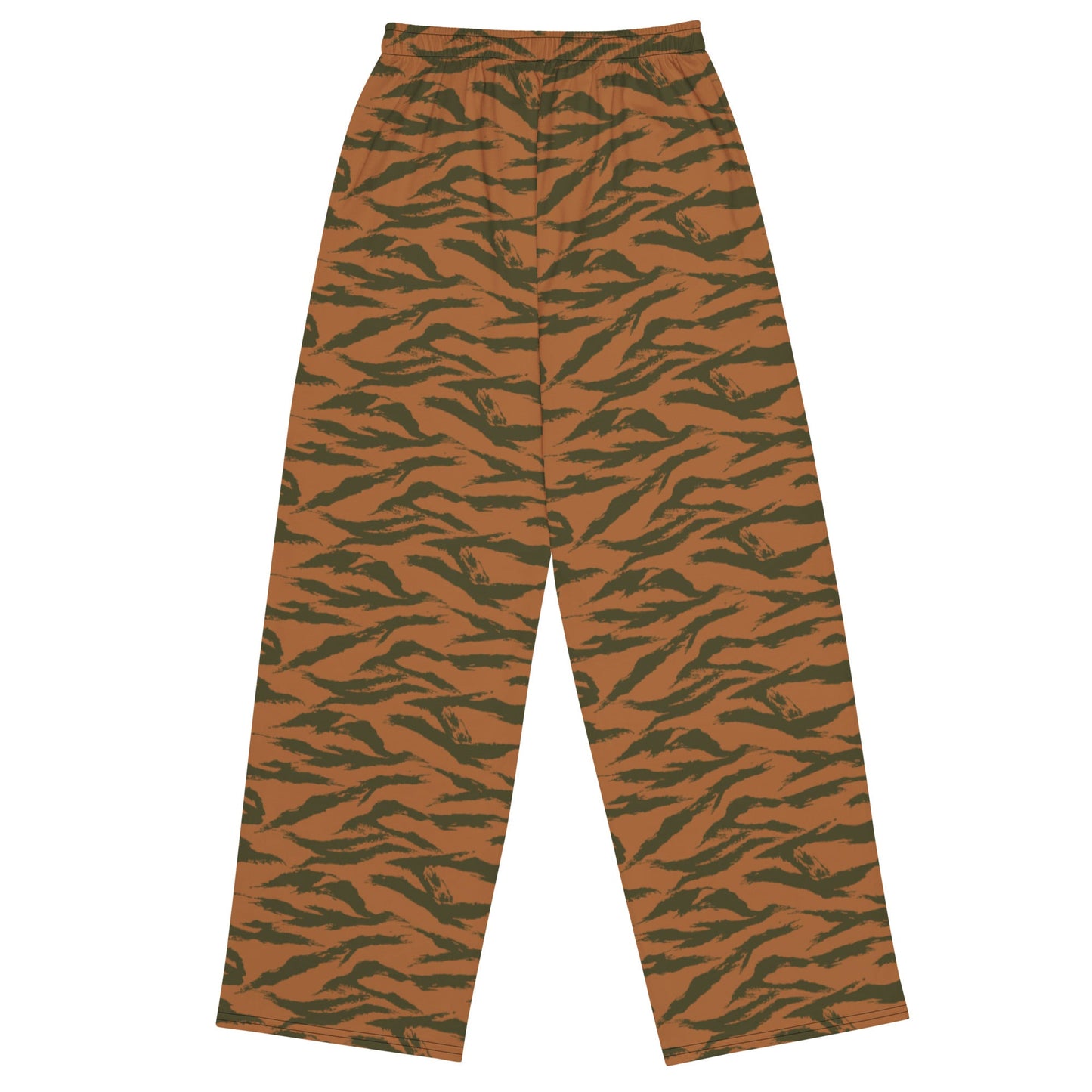 Burkina Faso Tiger Stripe Orange CAMO unisex wide-leg pants - Wide-leg Pants