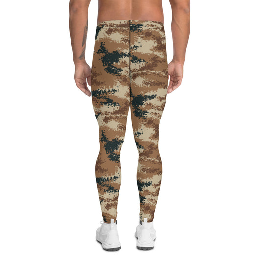 Chinese Digital Type 07 Arid CAMO Mens Leggings