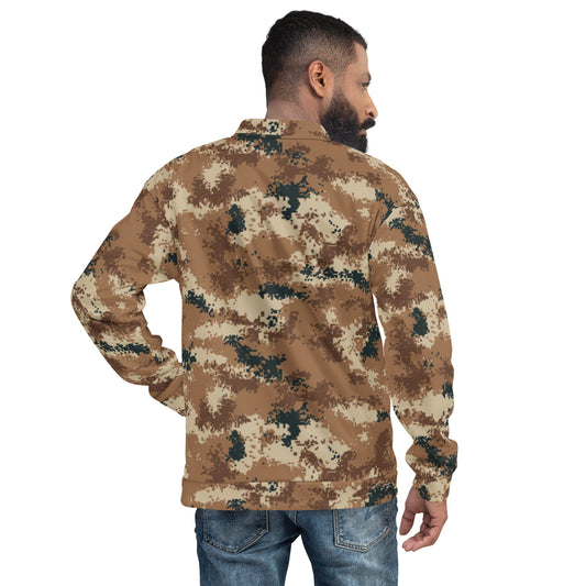 Chinese Digital Type 07 Arid CAMO Unisex Bomber Jacket - Jackets