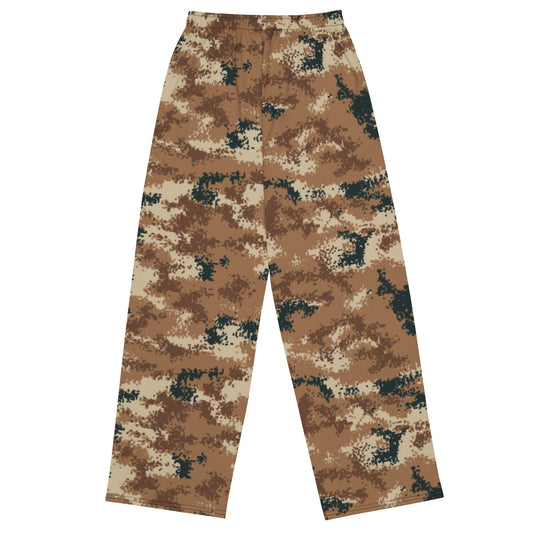 Chinese Digital Type 07 Arid CAMO unisex wide-leg pants - Wide-leg Pants