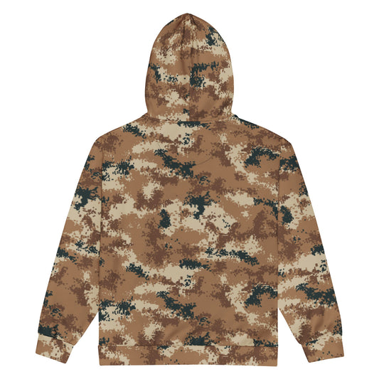 Chinese Digital Type 07 Arid CAMO Unisex zip hoodie - Zip Hoodies