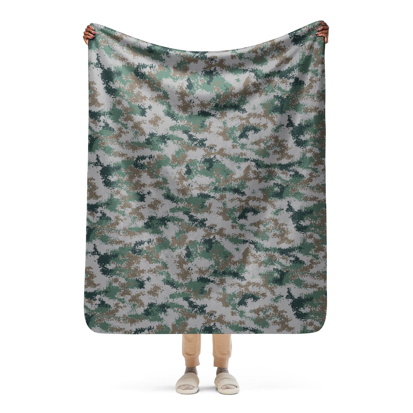 Chinese Digital Type 07 Universal CAMO Sherpa blanket - 50″×60″ - Blankets