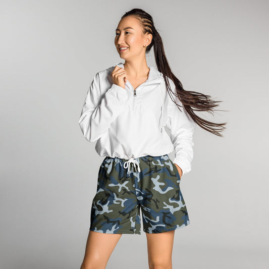 Chinese Type 87 Ocean CAMO Unisex Athletic Long Shorts