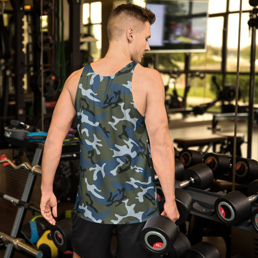 Chinese Type 87 Ocean CAMO Unisex Tank Top