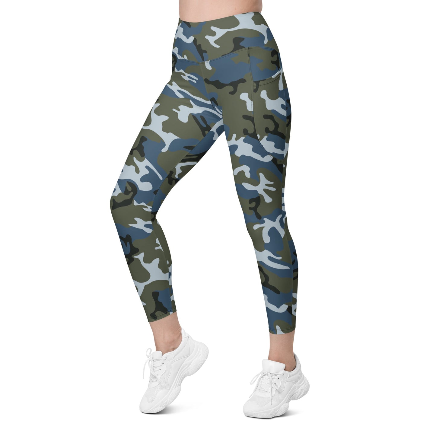 Chinese Type 87 Ocean CAMO Womens Leggings with Pockets
