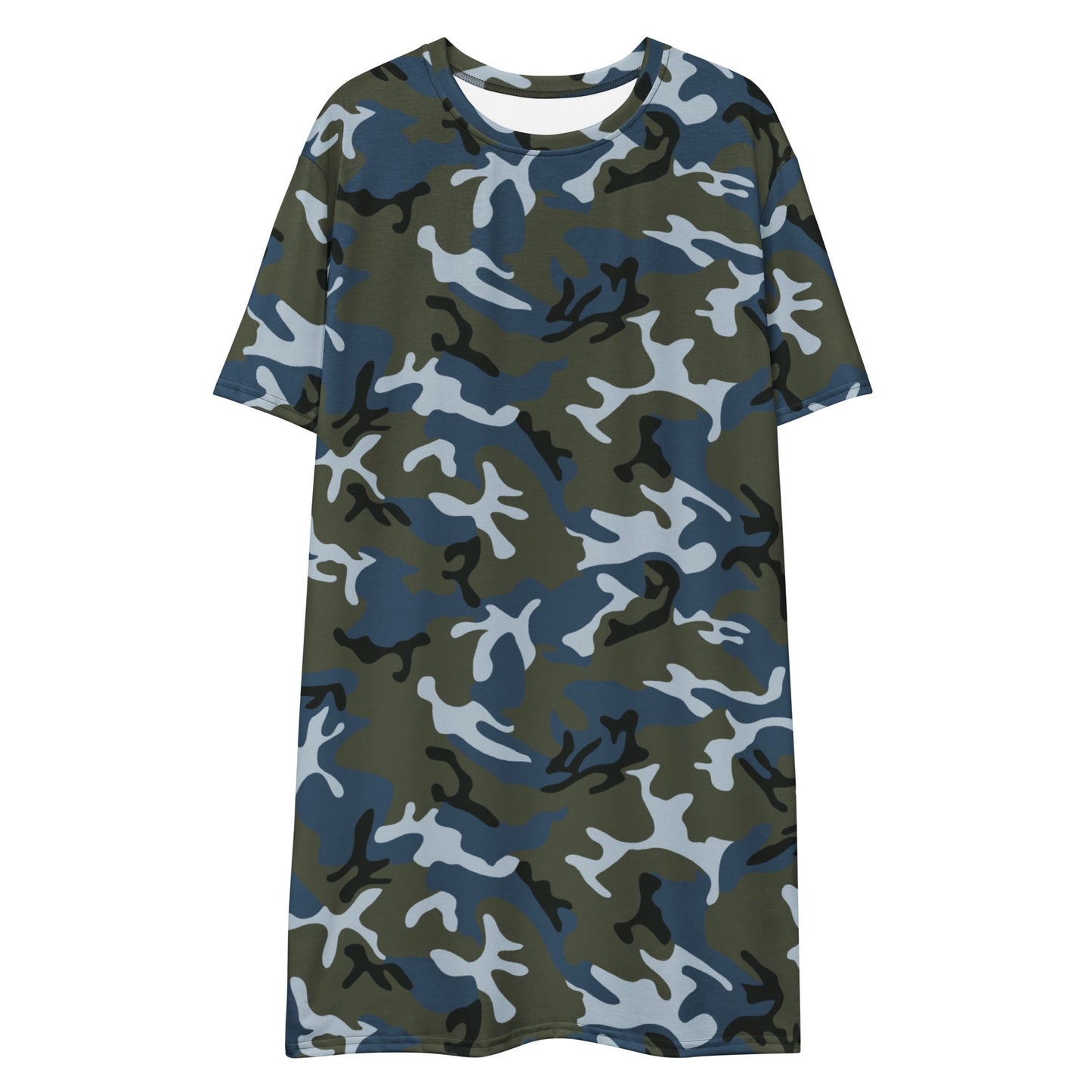 Chinese Type 87 Ocean CAMO Womens T-Shirt Dress