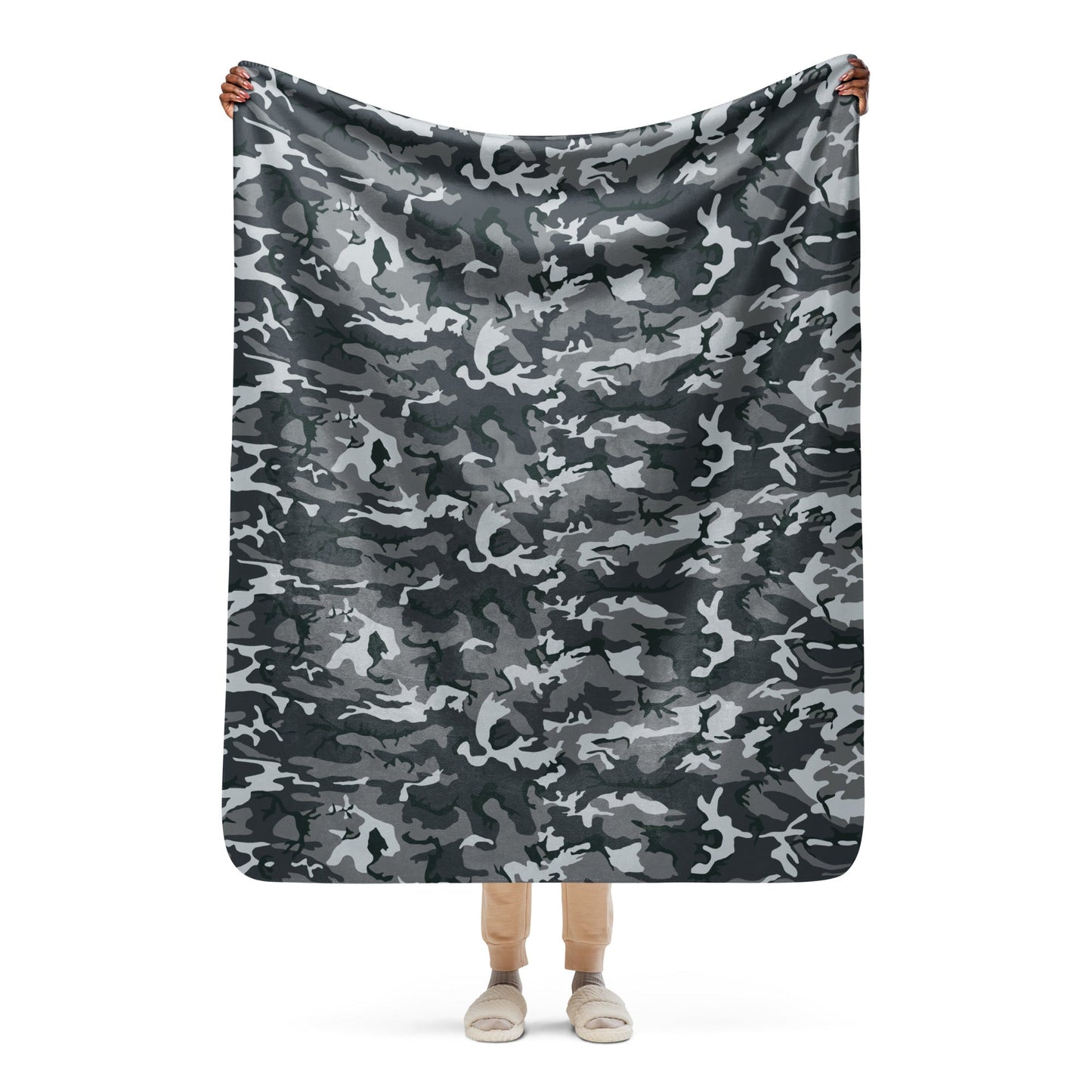 Chinese Type 99 Airborne Urban CAMO Sherpa Blanket - 50″×60″