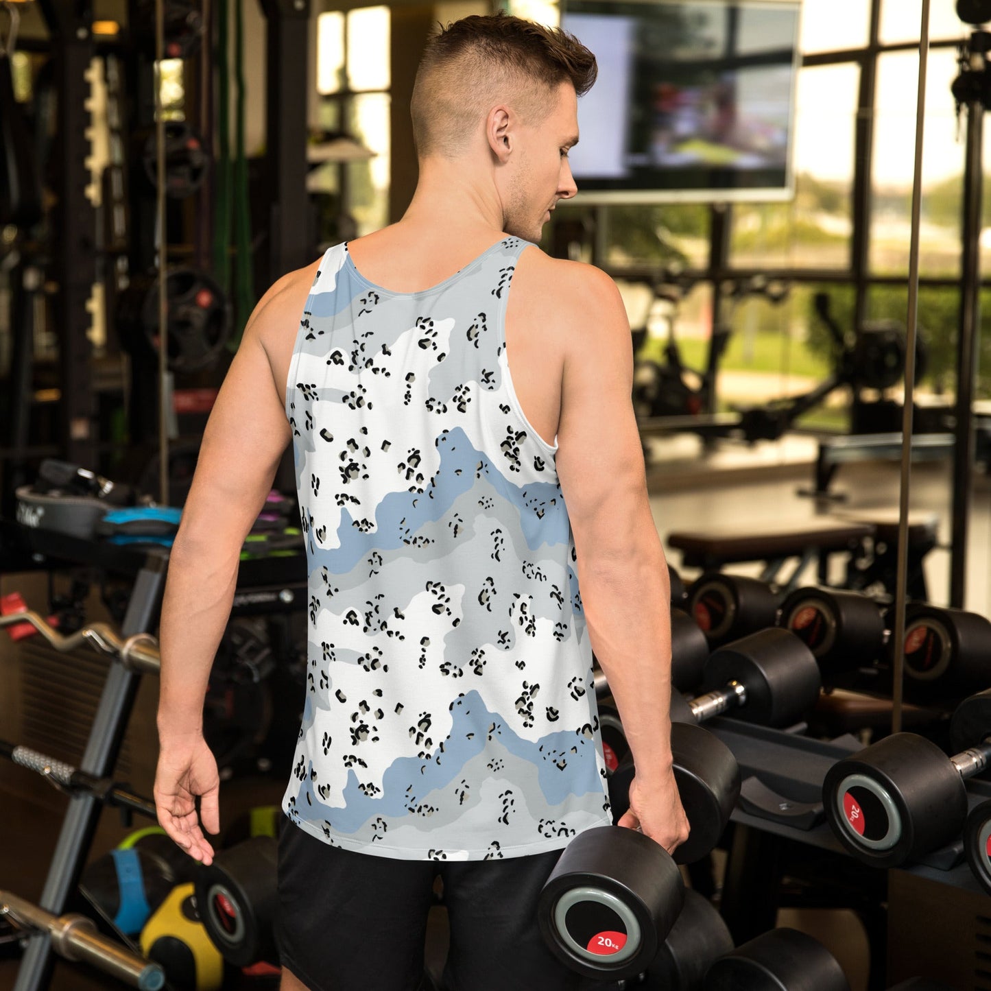 Chocolate Chip Polar Ice CAMO Unisex Tank Top - Tops