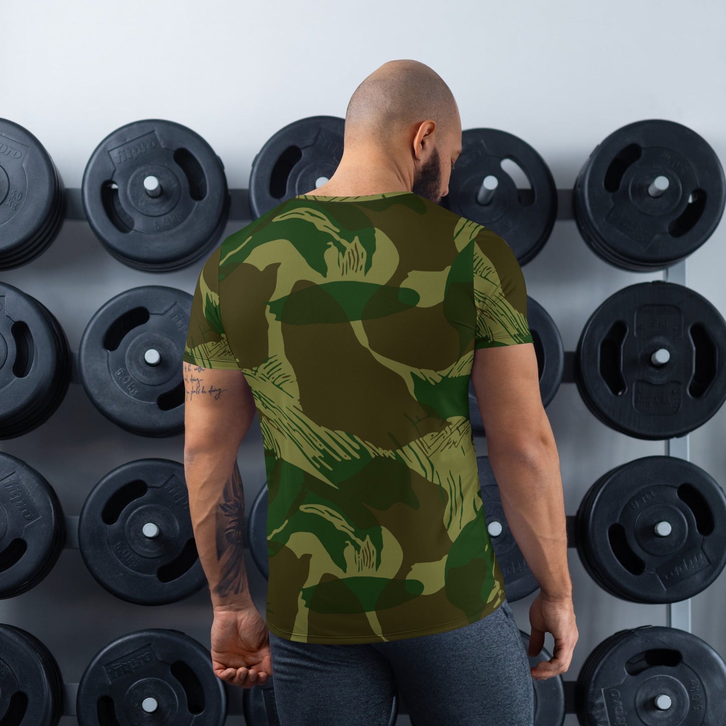 Congo Brushstroke CAMO Mens Athletic T-shirt - T-Shirts