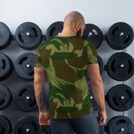 Congo Brushstroke CAMO Mens Athletic T-shirt - T-Shirts