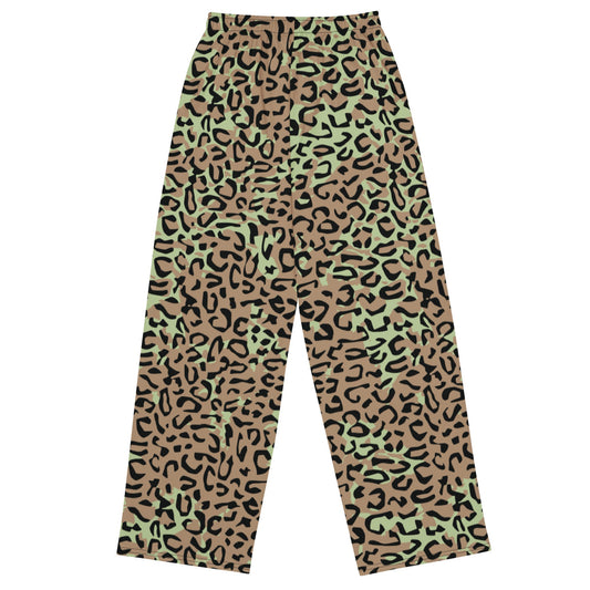 Congo (Zaire) Leopard Spot CAMO unisex wide-leg pants - Wide-leg Pants