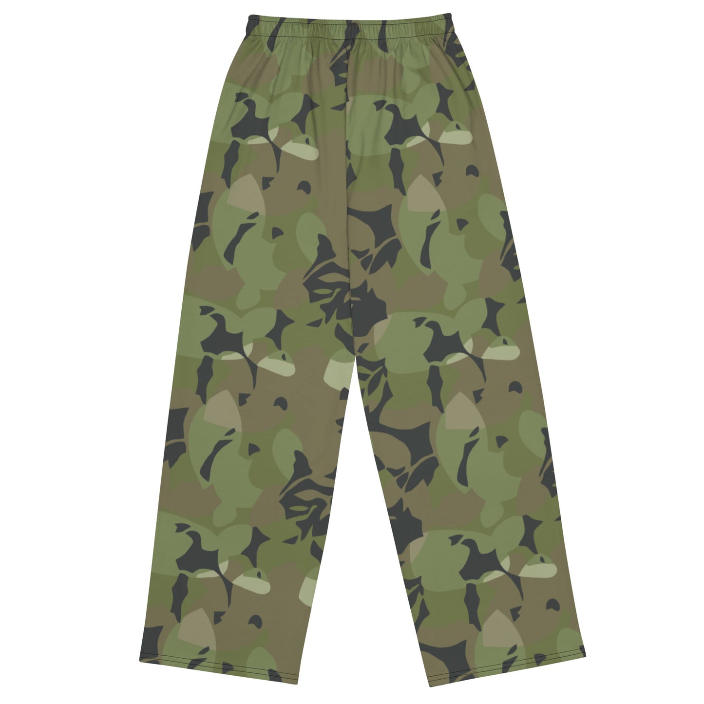 Cuban Elm Leaf Special Troops CAMO unisex wide leg pants Wide Pants