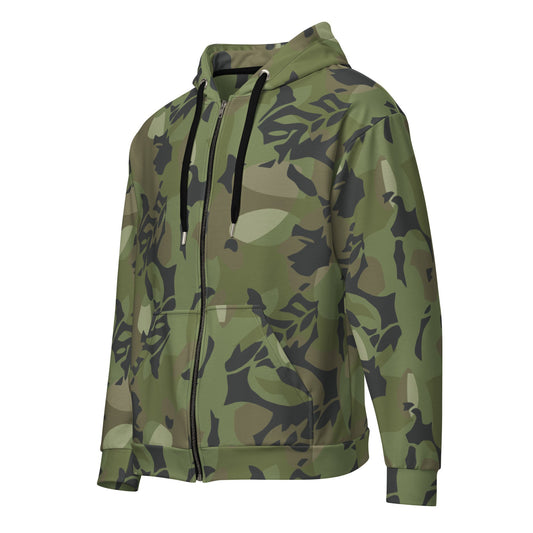Cuban Elm Leaf Special Troops CAMO Unisex zip hoodie Zip Hoodies
