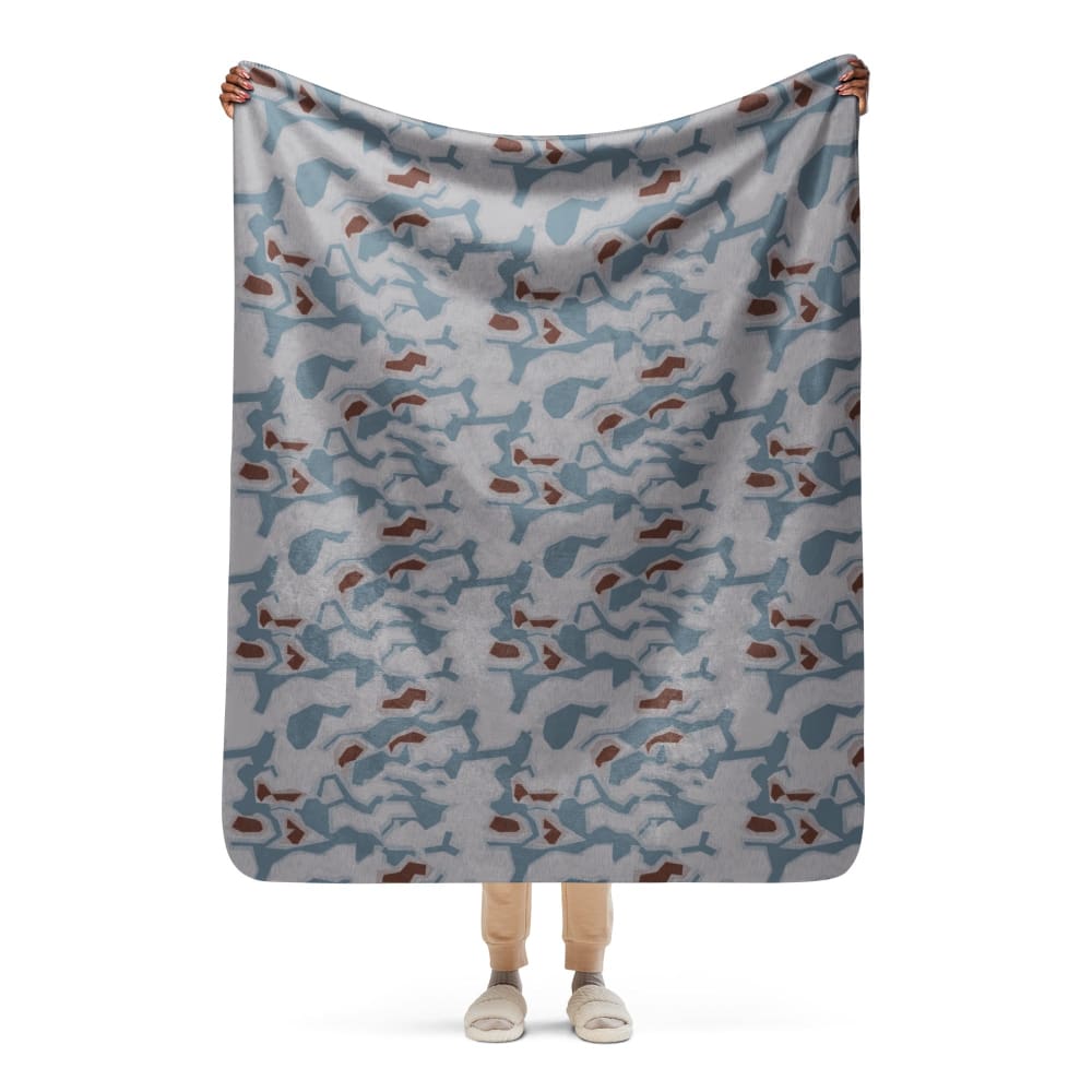 Czech Bahňák Sumpfmuster CAMO Sherpa blanket - 50″×60″