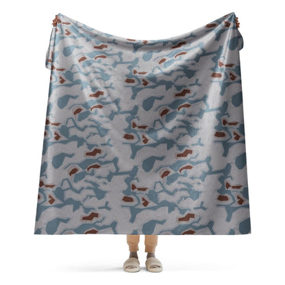 Czech Bahňák Sumpfmuster CAMO Sherpa blanket - 60″×80″