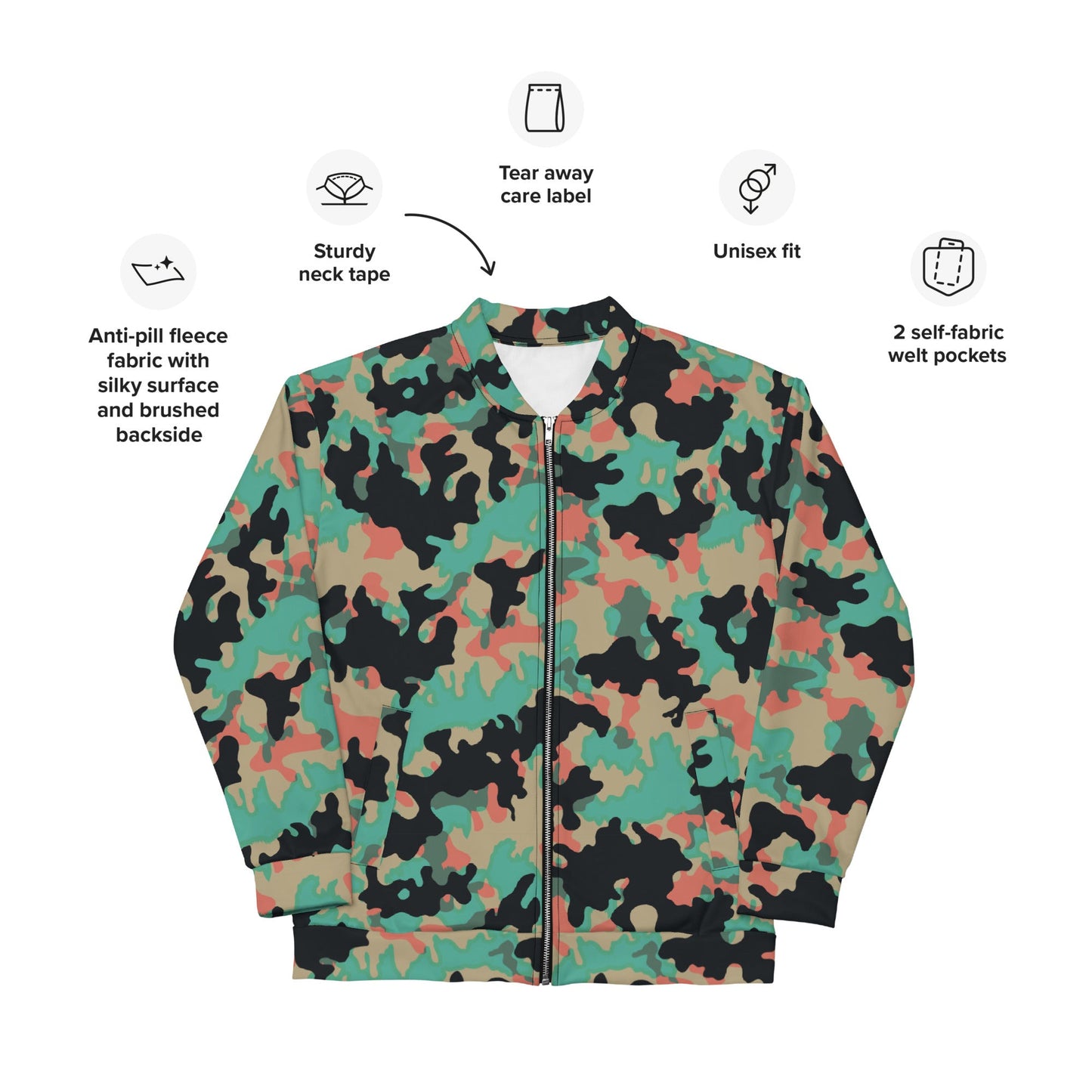 Czech Duby CAMO Unisex Bomber Jacket - Jackets