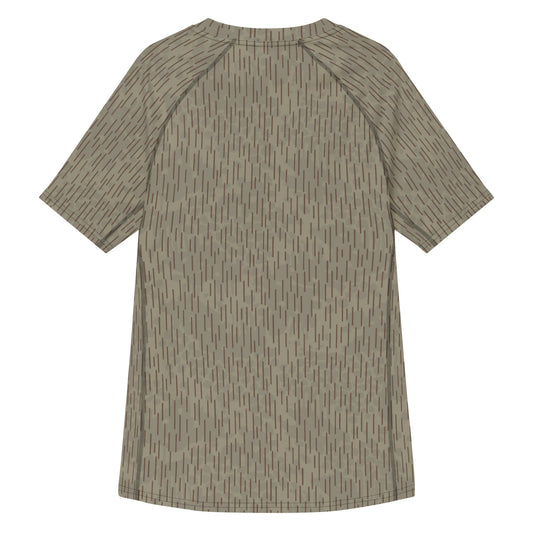 Czech Needles and Clouds Rainstripe Brown CAMO Mens Short-Sleeve Rash Guard - Short-sleeve Guards