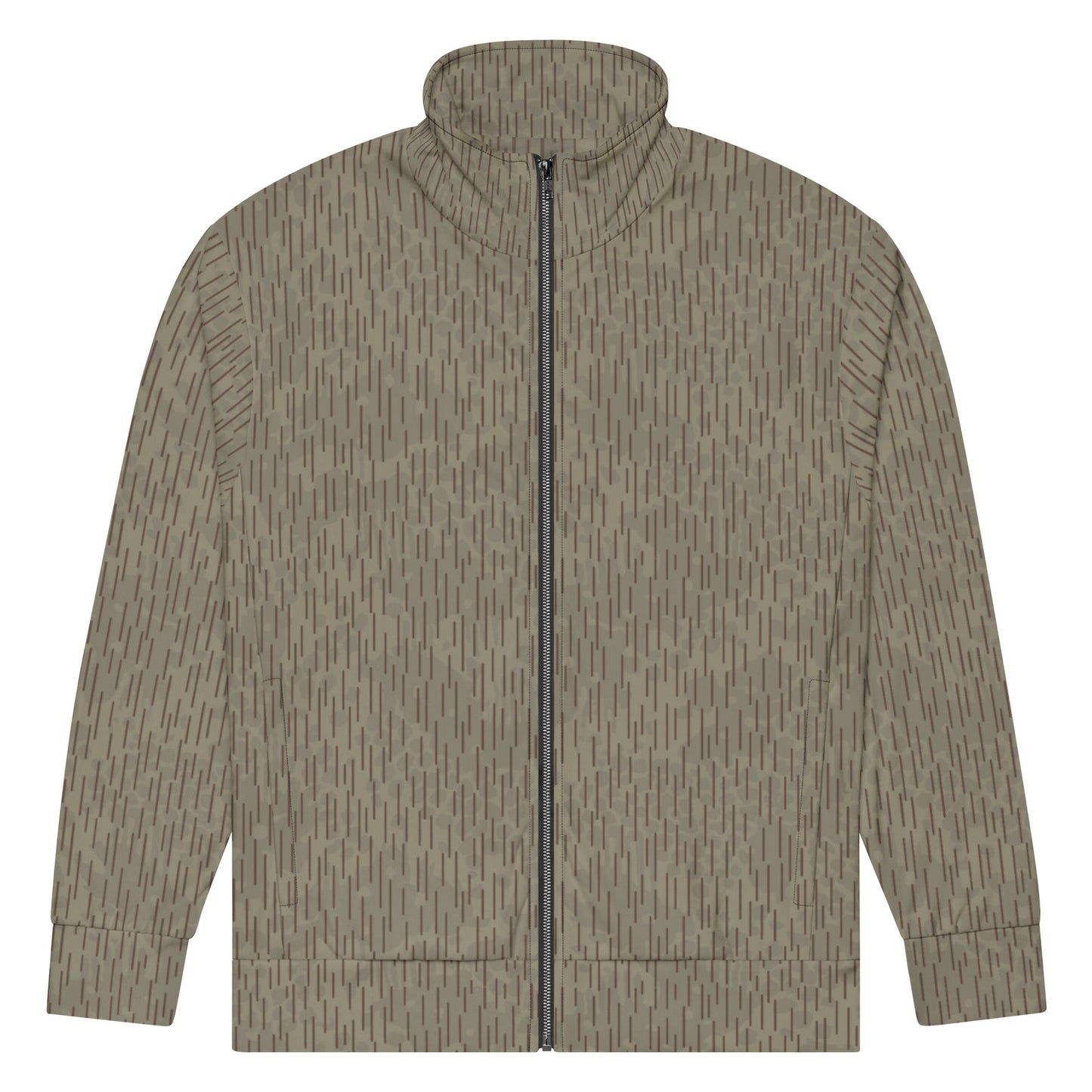 Czech Needles and Clouds Rainstripe Brown CAMO Unisex track jacket - Track Jackets