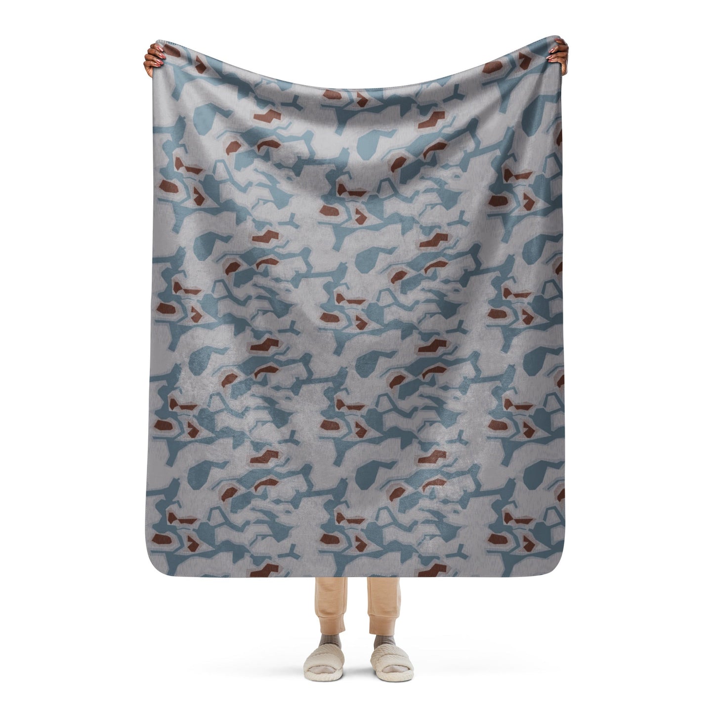 Czech Sumpfmuster Bahnak CAMO Sherpa Blanket - 50″×60″