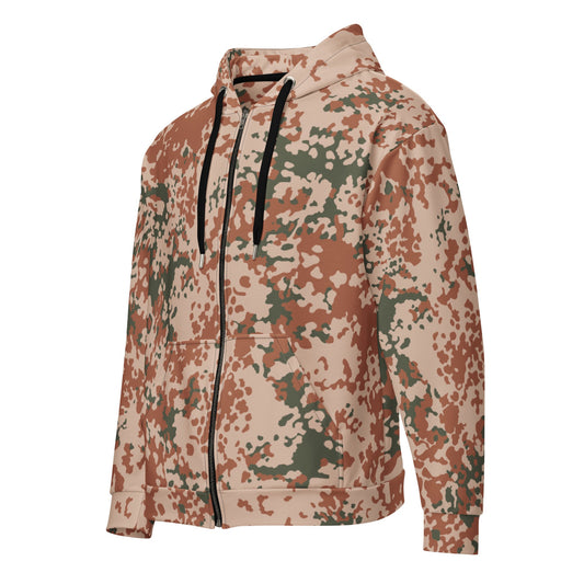 Danish Flecktarn Desert CAMO Unisex zip hoodie - Zip Hoodies