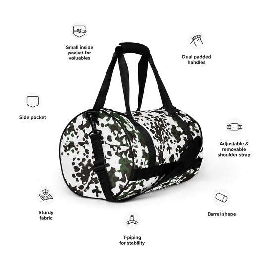 Danish Flecktarn Snow CAMO gym bag - Gym Bags
