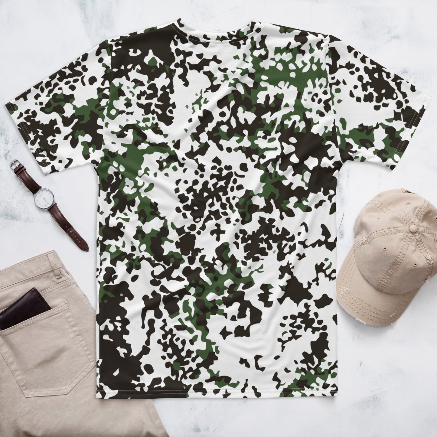 Danish Flecktarn Snow CAMO Mens T-shirt - T-Shirts