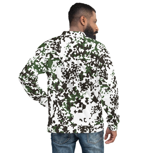 Danish Flecktarn Snow CAMO Unisex Bomber Jacket - Jackets