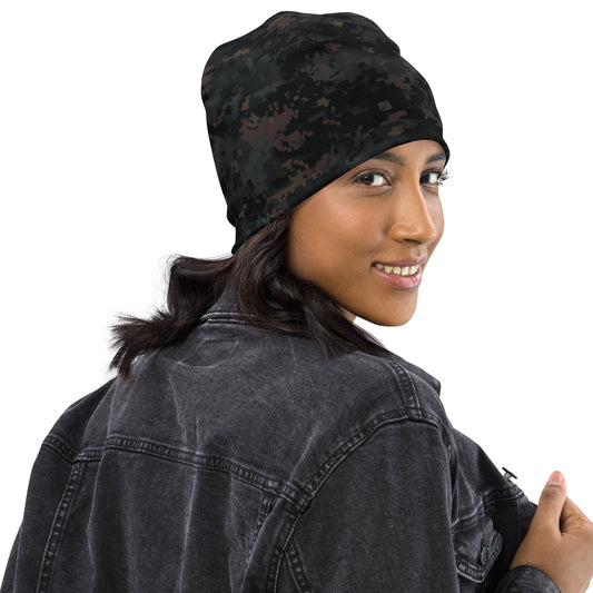 Digital Black Night Rust CAMO Beanie - Beanies