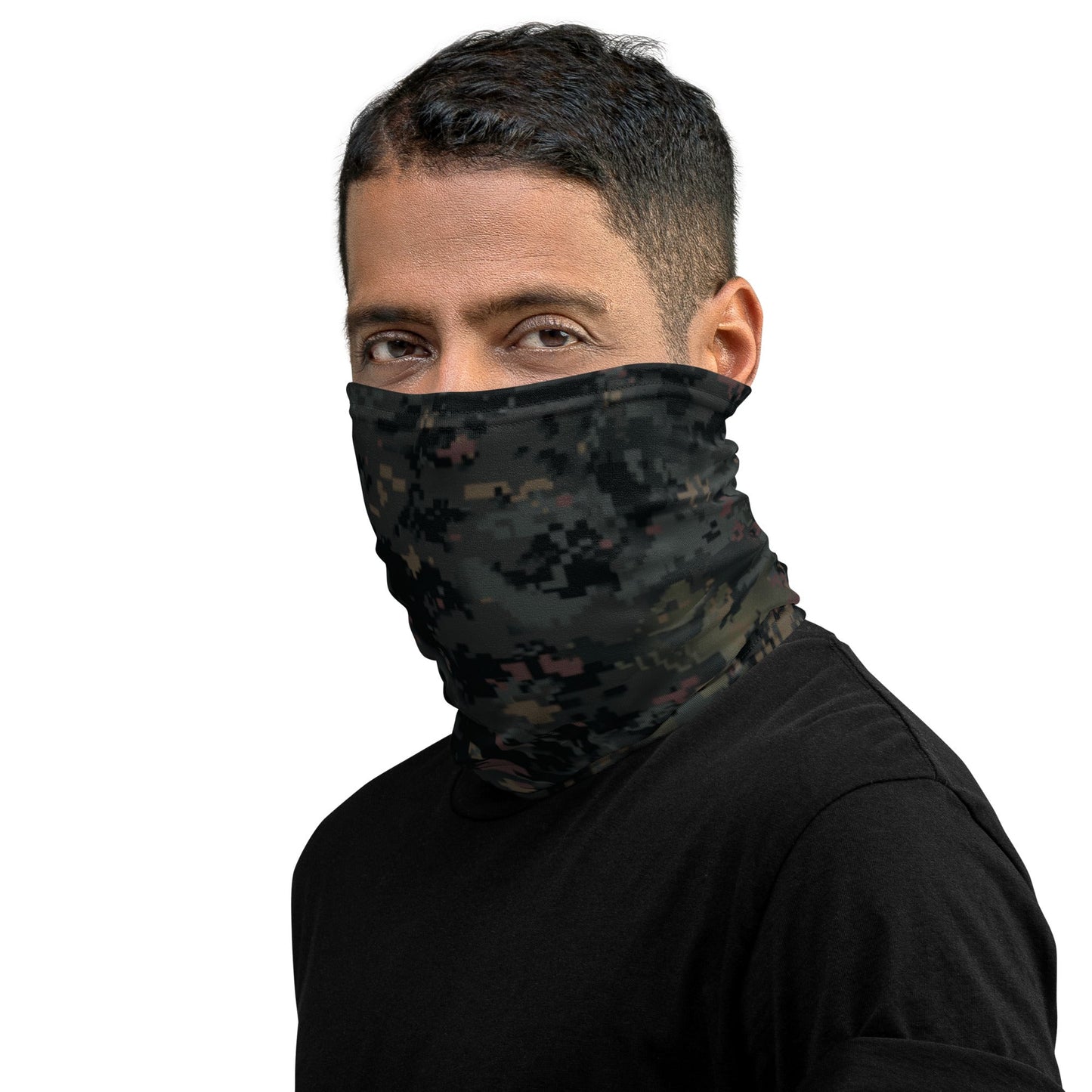 Digital Black Night Rust CAMO Neck Gaiter Gaiters