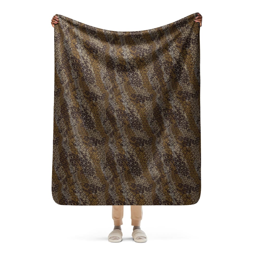 Dragon Skin Desert CAMO Sherpa blanket - 50″×60″