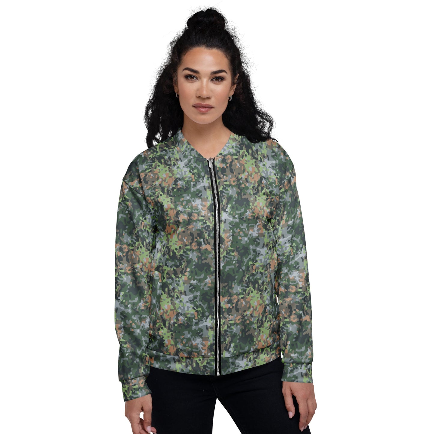 Dutch Fractal Green CAMO Unisex Bomber Jacket - Jackets