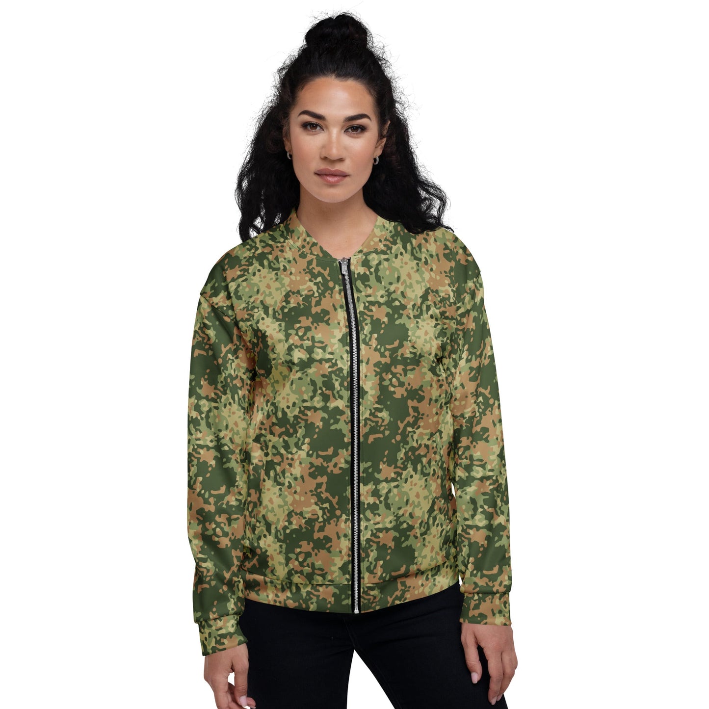 Dutch Fractal Multitone CAMO Unisex Bomber Jacket - Jackets