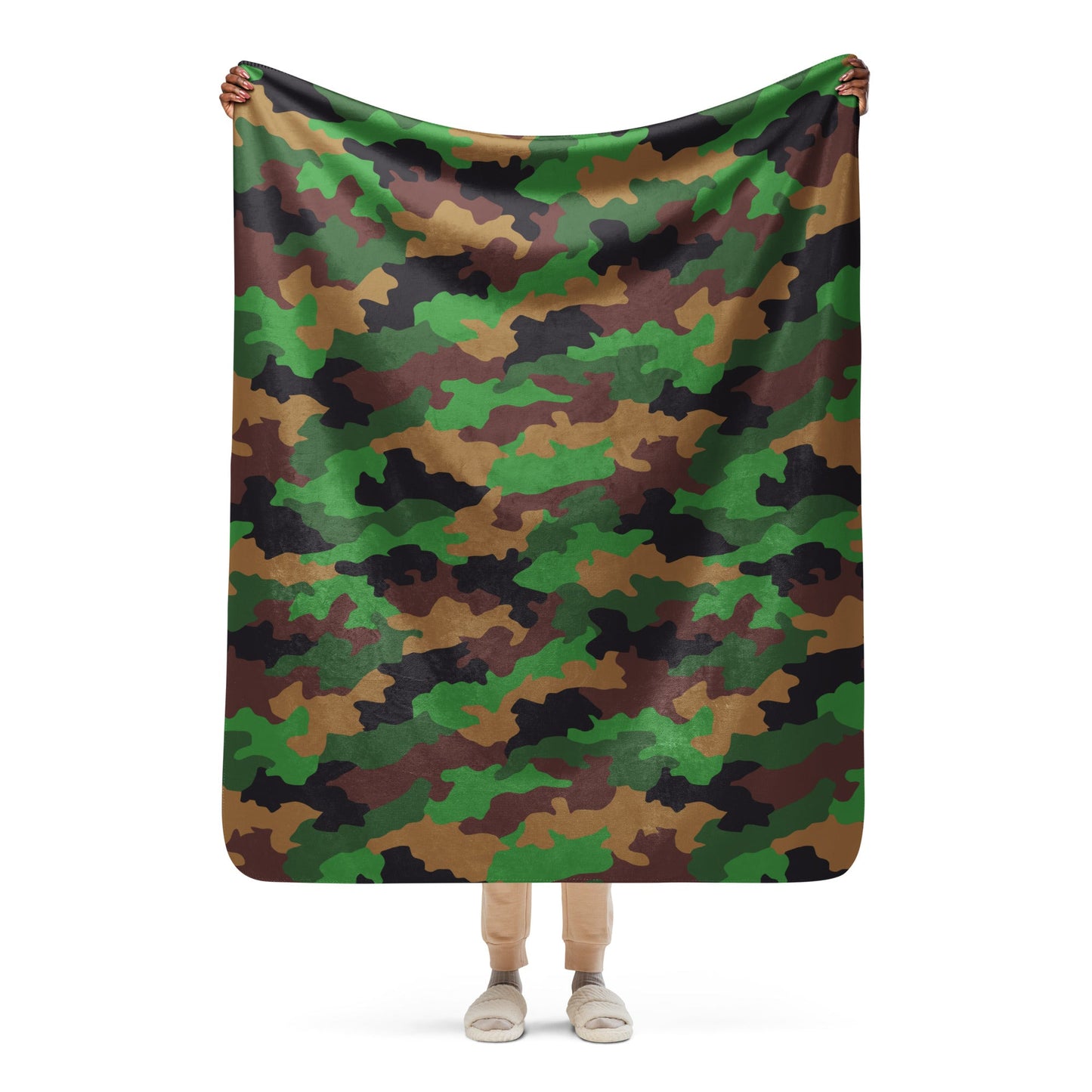 Dutch Jungle CAMO Sherpa blanket - 50″×60″ - Blankets