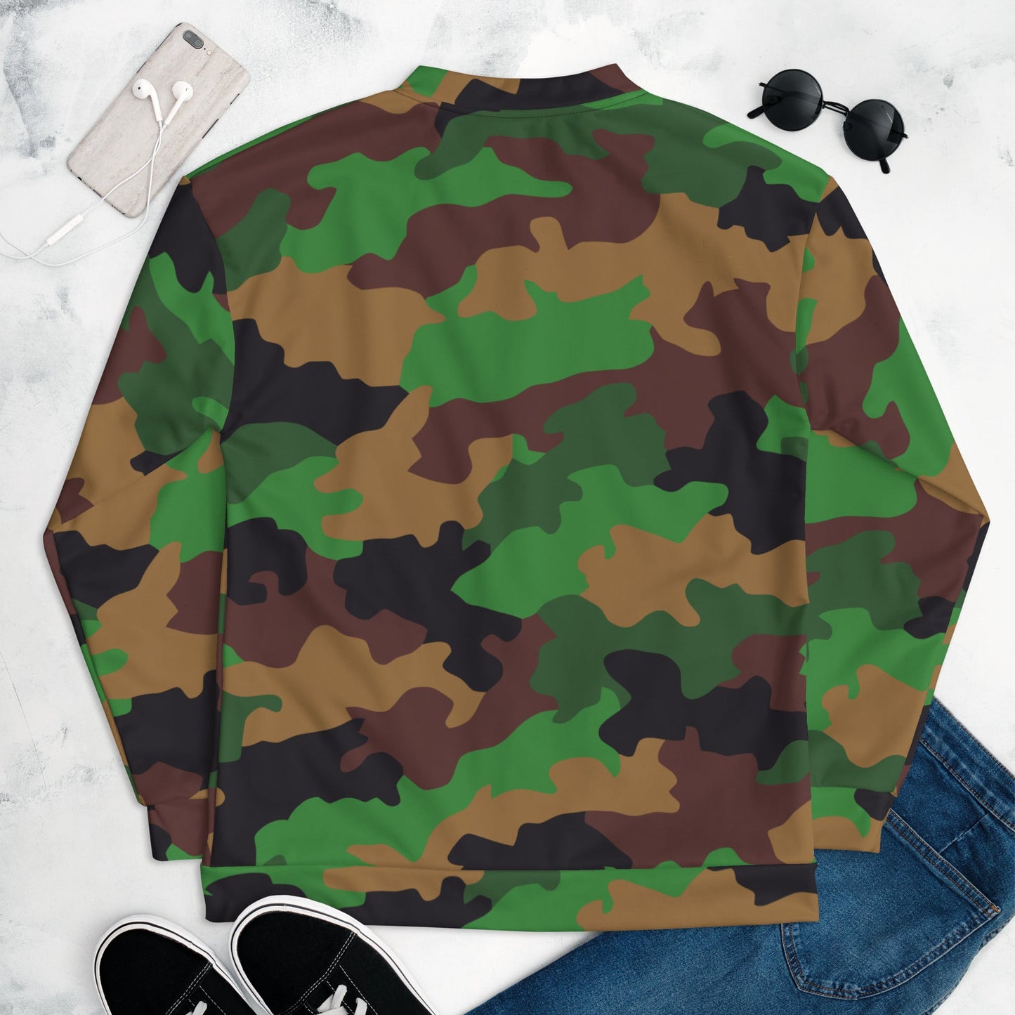 Dutch Jungle CAMO Unisex Bomber Jacket - Jackets