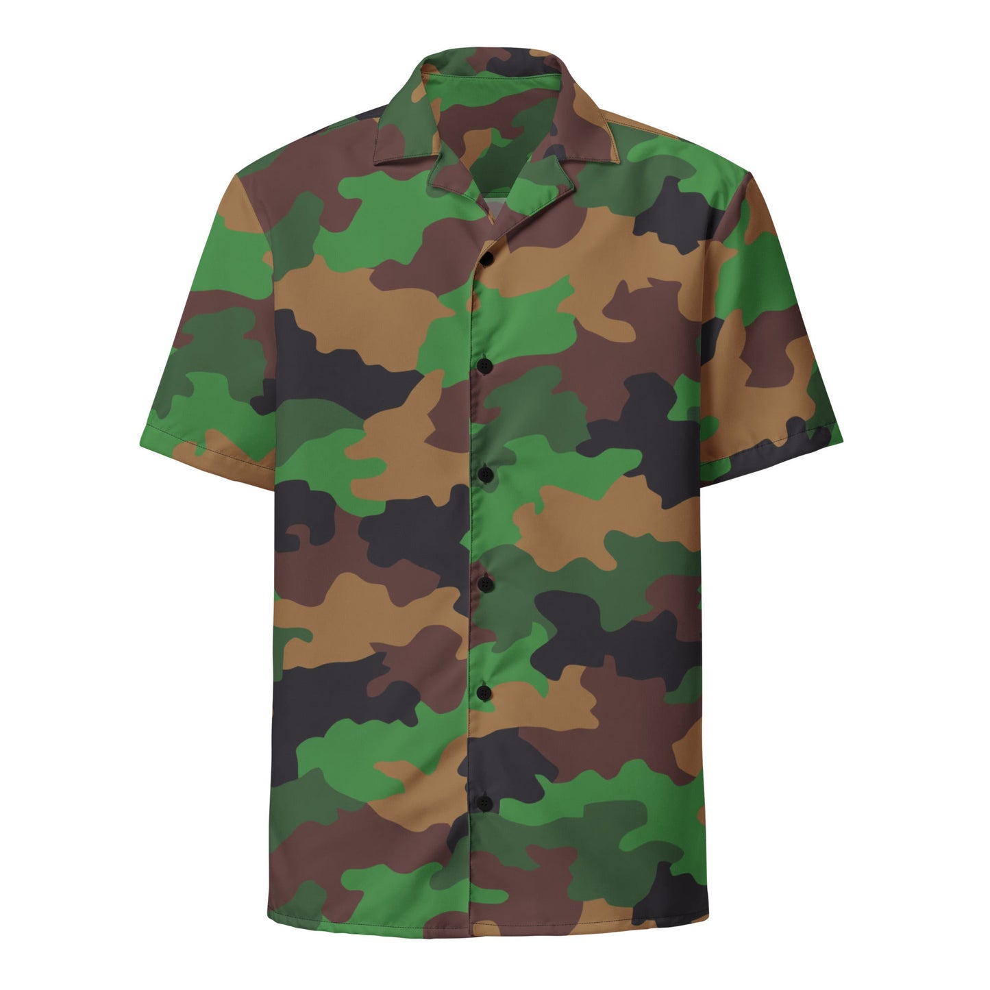 Dutch Jungle CAMO Unisex Short-Sleeve Button Shirt