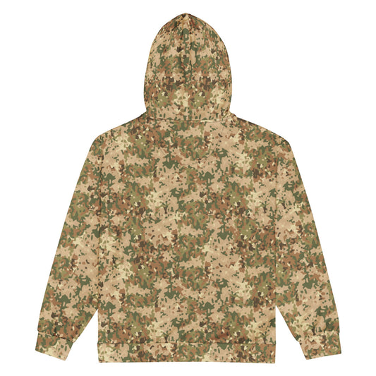 Dutch Fractal Tan CAMO Unisex zip hoodie - Zip Hoodies