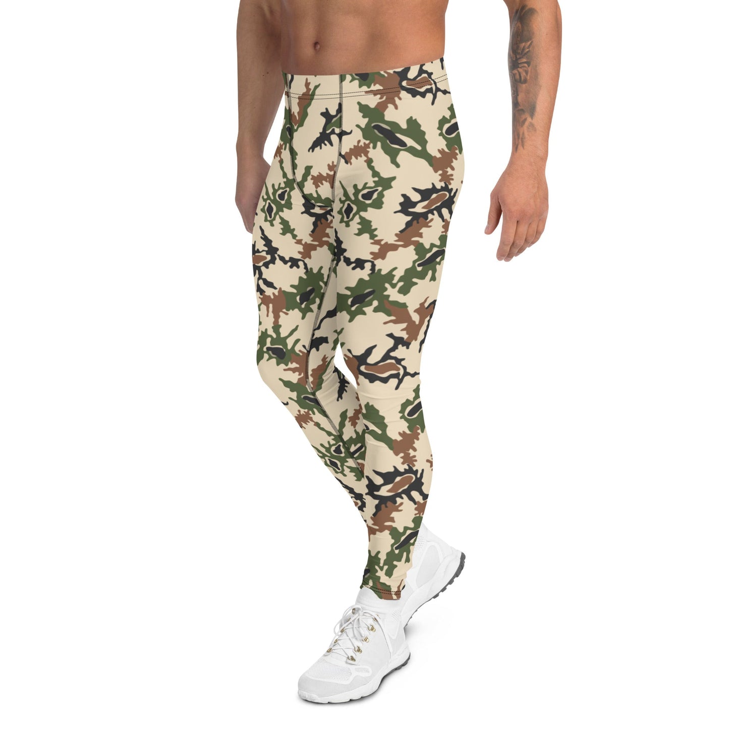 Egyptian Scrambled Eggs Desert CAMO Mens Leggings