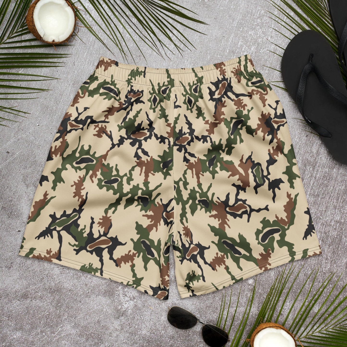 Egyptian Scrambled Eggs Desert CAMO Unisex Athletic Long Shorts