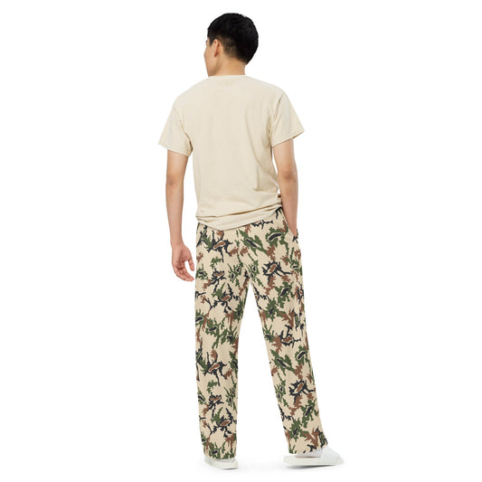 Egyptian Scrambled Eggs Desert CAMO unisex wide-leg pants - Wide-leg Pants