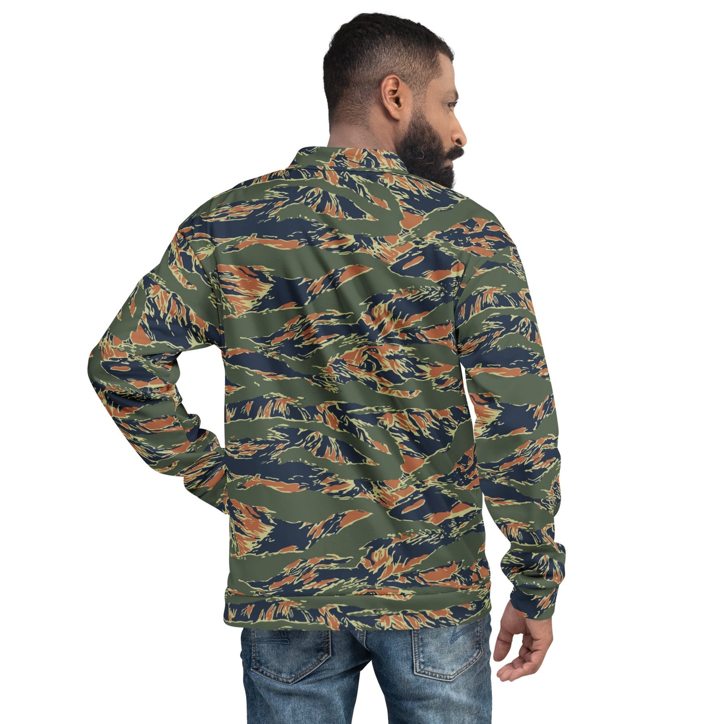Equador Tiger Stripe Orange CAMO Unisex Bomber Jacket