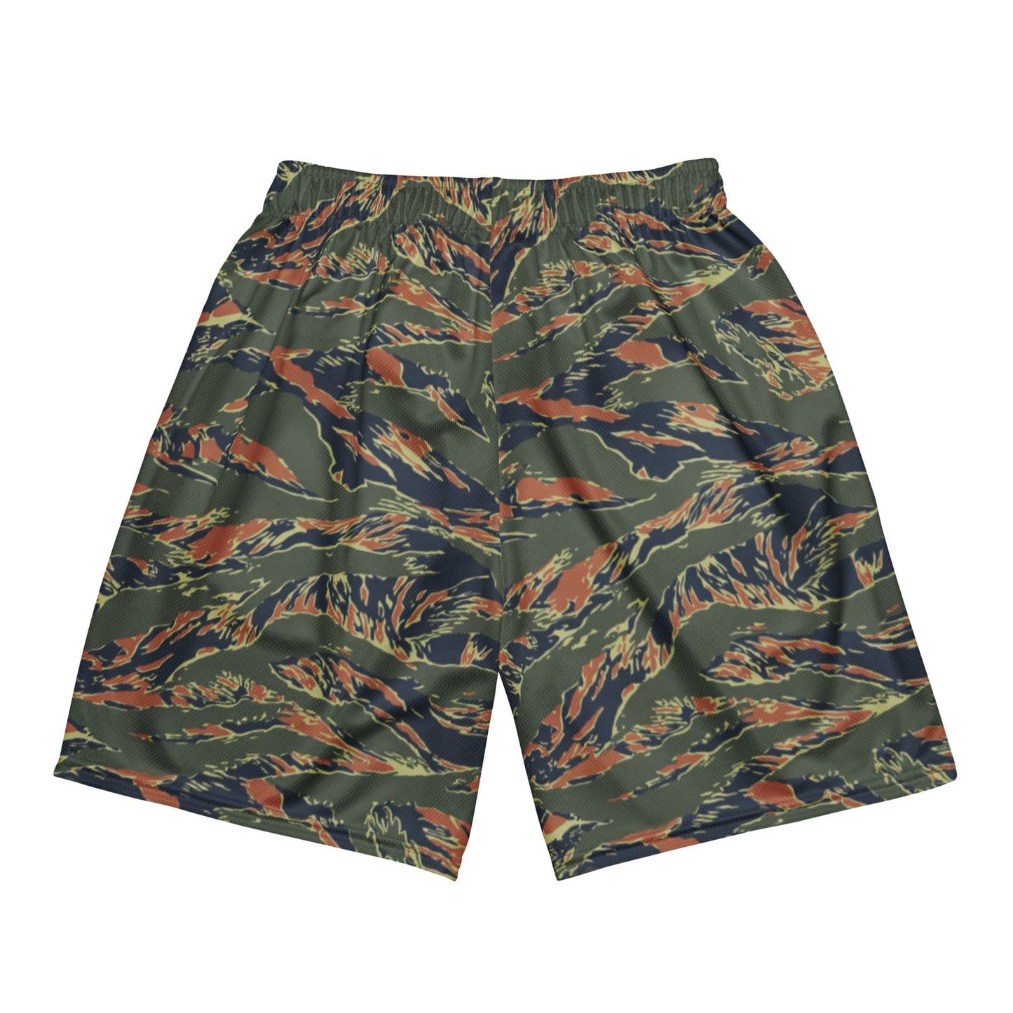 Equador Tiger Stripe Orange CAMO Unisex Mesh Shorts