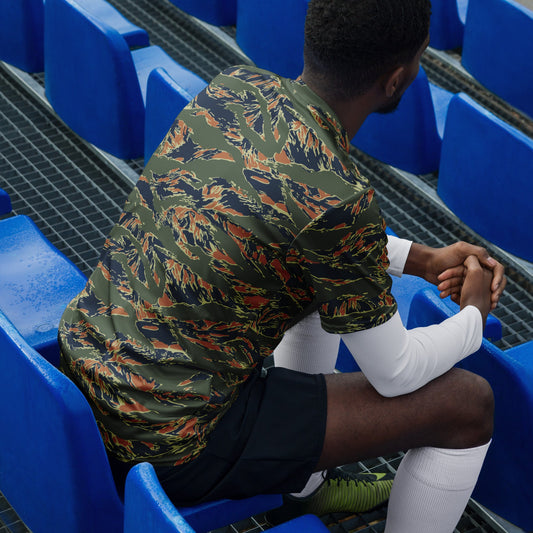 Equador Tiger Stripe Orange CAMO Unisex Sports Jersey