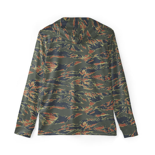 Equador Tiger Stripe Orange CAMO Unisex Sports Warmup Hoodie
