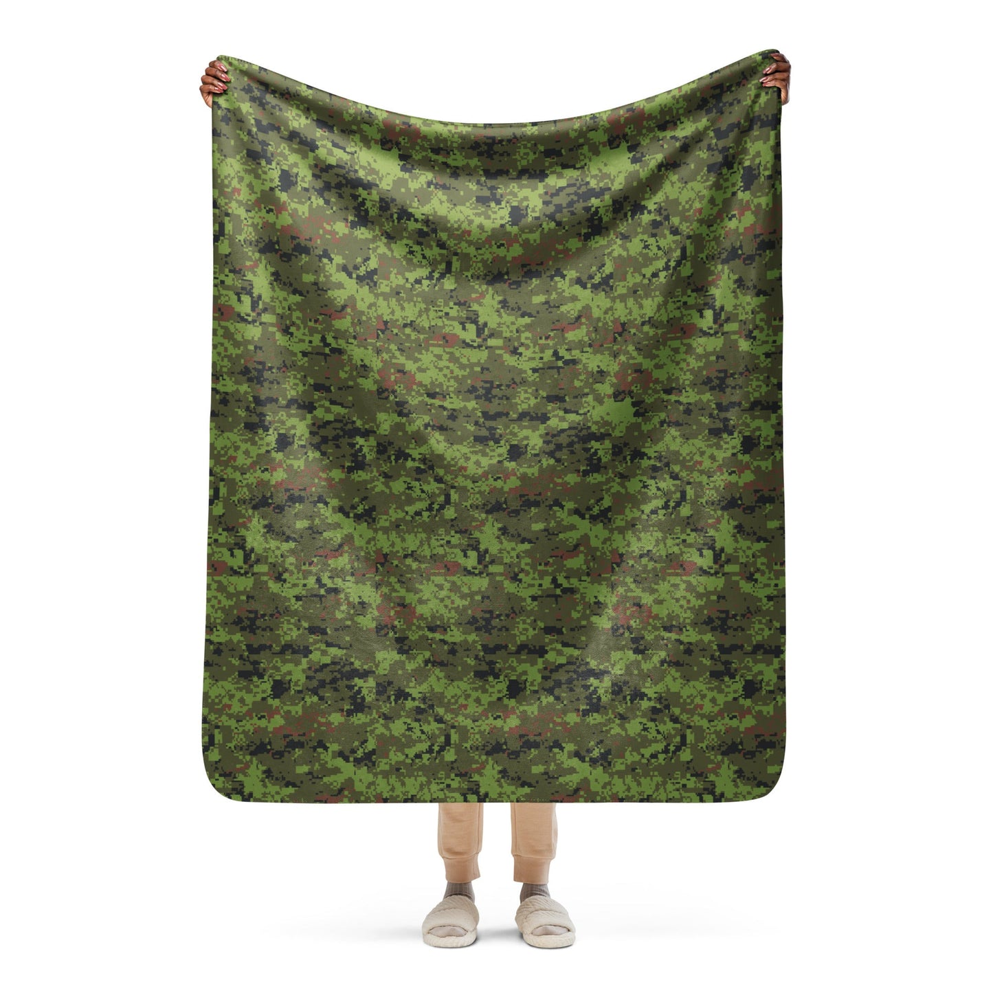 Estonian Digital CAMO Sherpa blanket - 50″×60″ - Blankets