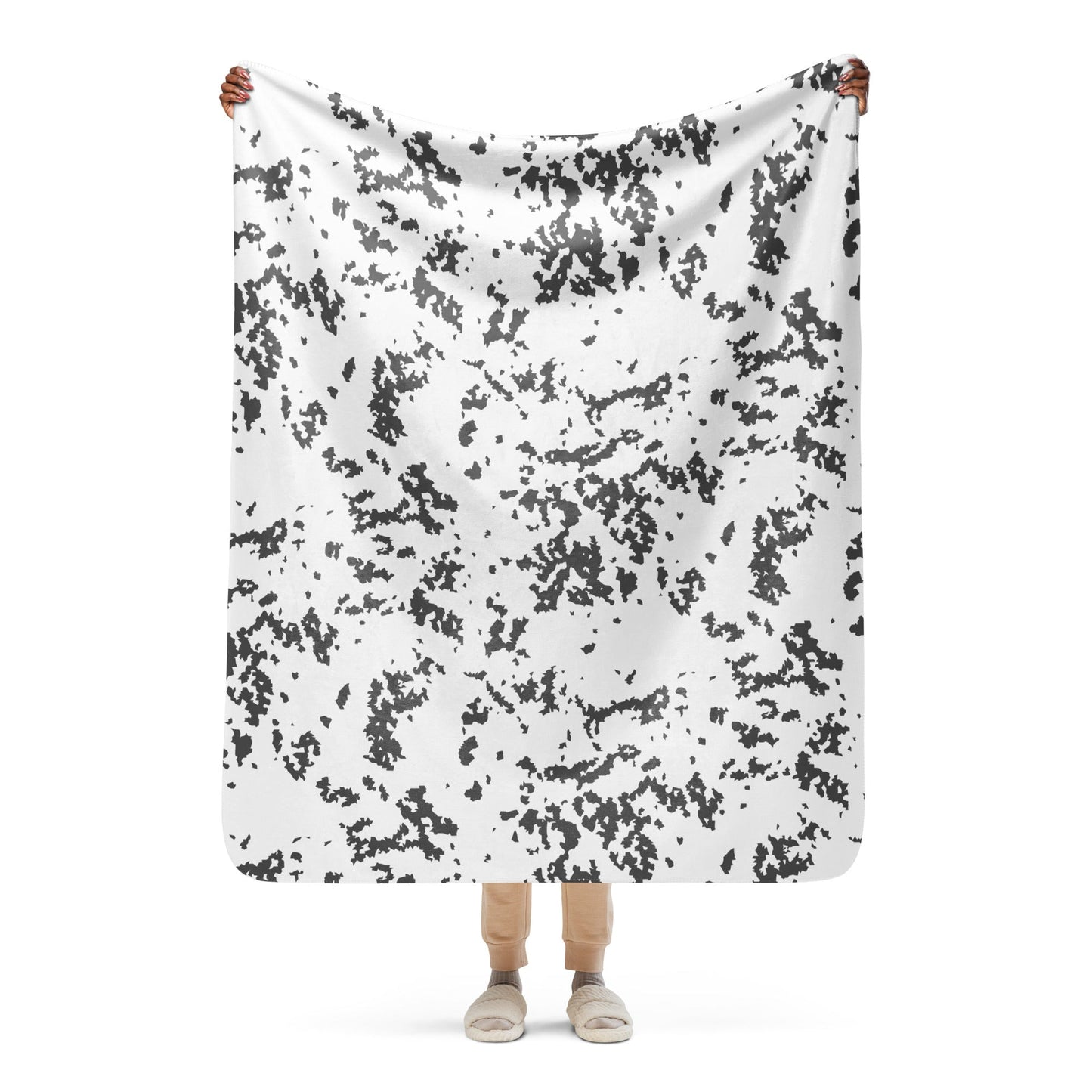 Finnish Lumikuvio Snow CAMO Sherpa blanket - 50″×60″ - Blankets