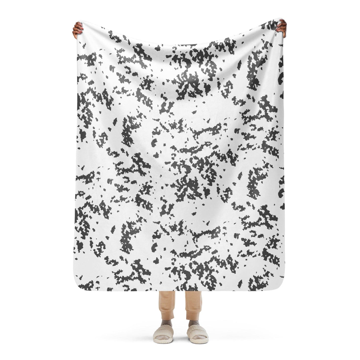 Finnish Lumikuvio Snow CAMO Sherpa blanket - 50″×60″ - Blankets