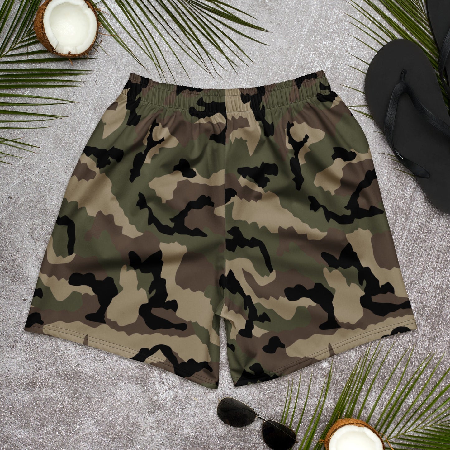 French CCE Woodland CAMO Unisex Athletic Long Shorts